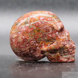 Leopard Jasper Human Skull