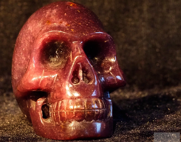 Lepidolite Human Skull