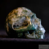 Moss Agate Human Skull (MA04)