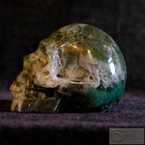 Moss Agate Human Skull (MA04)