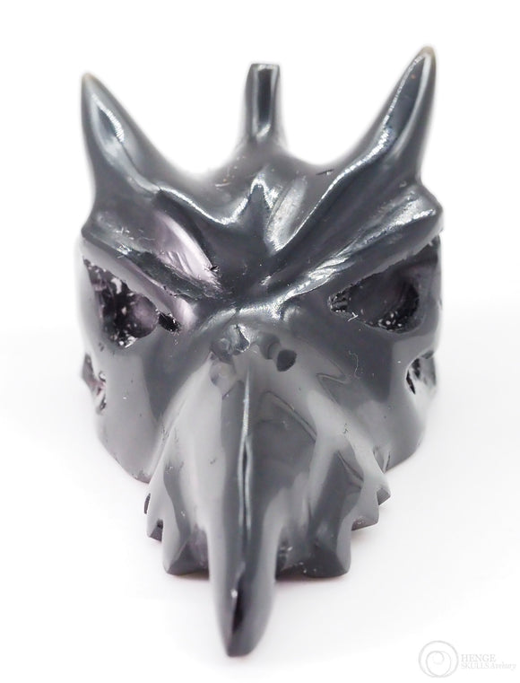 Black Obsidian Phoenix Skull