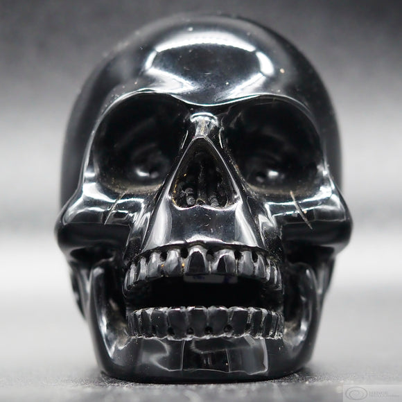 Obsidian Human Skull (O06)