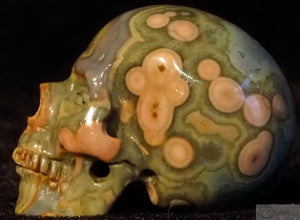 Ocean Jasper Human Skull