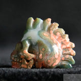 Ocean Jasper Human Skull