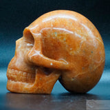 Orange Calcite Human Skull (OC03)