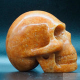 Orange Calcite Human Skull (OC03)