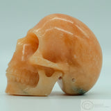 Orange Alabaster Human Skull (OA01)
