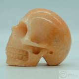 Orange Alabaster Human Skull (OA02)
