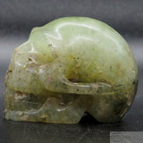 Prehnite Human Skull