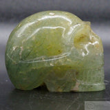 Prehnite Human Skull