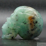 Prehnite Human Skull (Preh08)