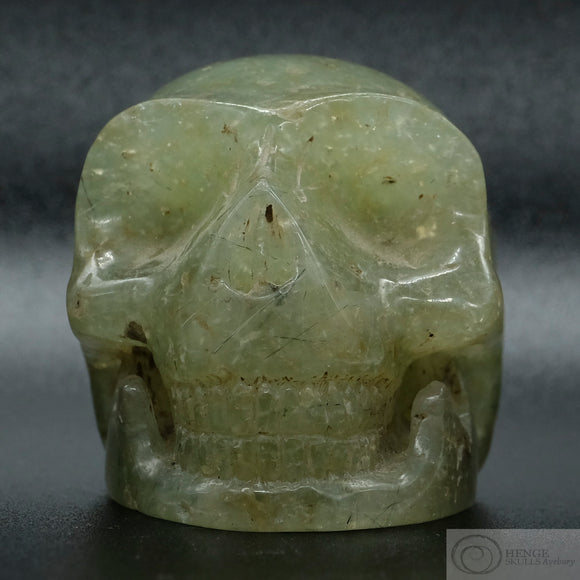 Prehnite Skull