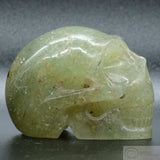 Prehnite Skull