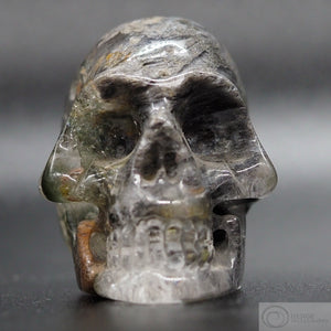 Quartz and Black Tourmaline Skull