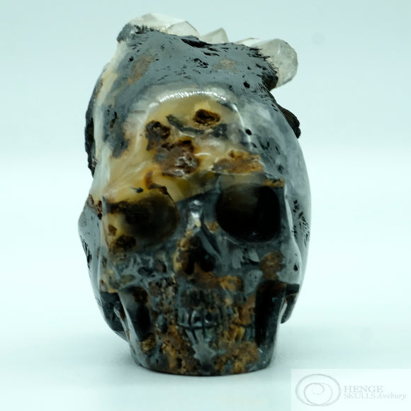 Quartz and Hematite Skull