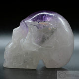 Quartz with Amethyst Human Skull (QWA01)