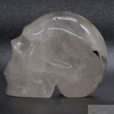 Quartz and Black Tourmaline Human Skull (QBT04)