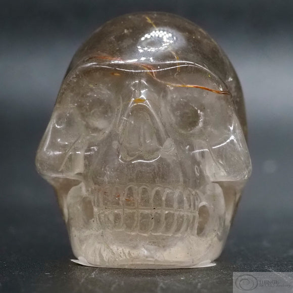 Quartz with Copper Human Skull (QC02)