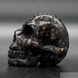 Red Snowflake Obsidian Human Skull (RSO01)