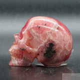 Rhodochrosite Human Skull