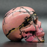 Rhodonite Skull