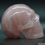 Rose Quartz Human Skull