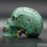 Ruby Fuschite Human Skull