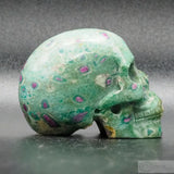 Ruby Fuschite Human Skull