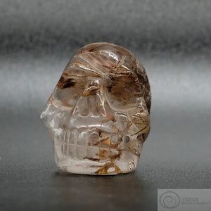 Rutilated Quartz Skull