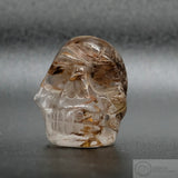 Rutilated Quartz Skull