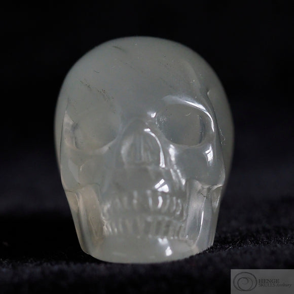 Rutilated Quartz and Green Tourmaline Human Skull (RQT01)