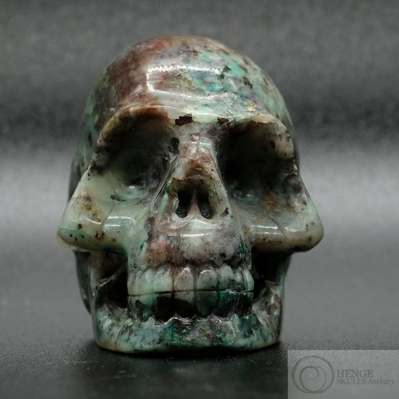 Silicated Chrysocolla Human Skull (SiC01)