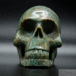 Silicated Chrysocolla Human Skull (SiC02)