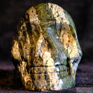 Silver Leaf Jasper Human Skull (SLJ01)
