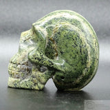 Silver Leaf Serpentine Human Skull (SLS01)