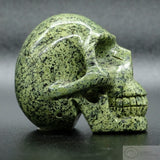 Silver Leaf Serpentine Human Skull (SLS01)