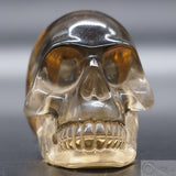 Smoked Citrine Skull