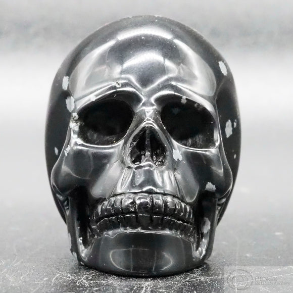 Snowflake Obsidian Human Skull (SnO04)