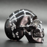 Snowflake Obsidian Human Skull (SnO03)