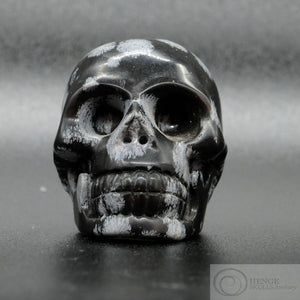 Snowflake Obsidian Skull