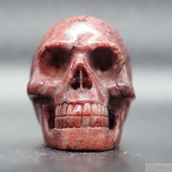 Strawberry Quartz Human Skull