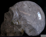 Tourmalinated Quartz Human Skull (TQ04)