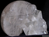 Tourmalinated Quartz Human Skull (TQ04)