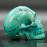 Turquoise Human Skull (Tu05)