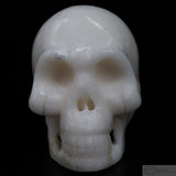 White Marble Human Skull (WM02)