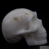 White Marble Human Skull (WM04)