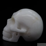 White Marble Human Skull (WM03)