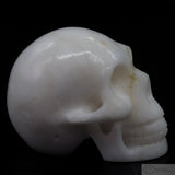 White Marble Human Skull (WM03)